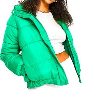 Arizona Vacation Green Puffer Jacket size large
